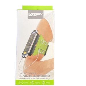 NWT VUP Sports Running Armband 180° Rotatable Universal for Smartphones